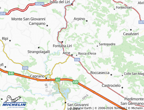 MICHELIN-Landkarte Arce - ViaMichelin
