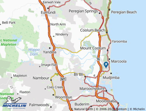 MICHELIN Maroochy River map - ViaMichelin