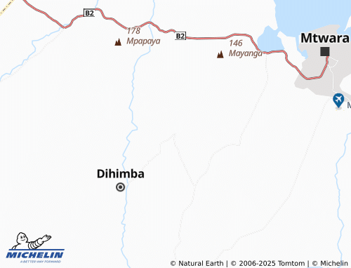 MICHELIN Mkunwa map - ViaMichelin