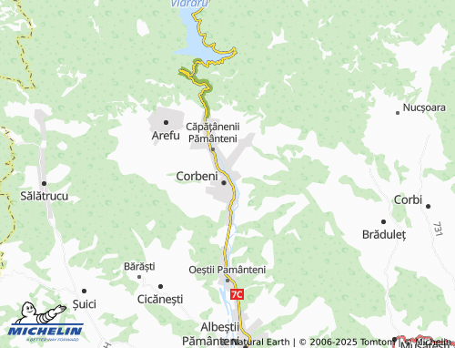 MICHELIN Poienari map - ViaMichelin