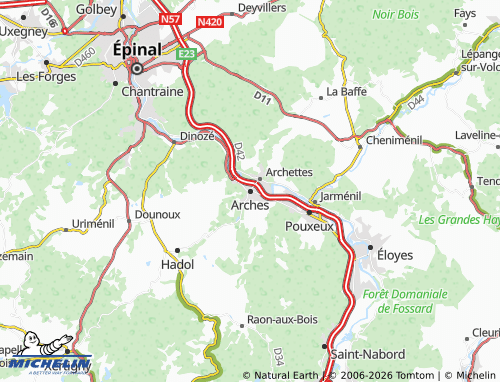 Mappa MICHELIN Arches - ViaMichelin