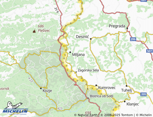 MICHELIN Donja Pušća map - ViaMichelin
