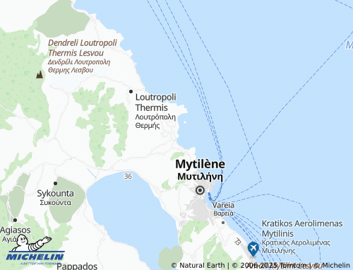 MICHELIN Panagiouda map - ViaMichelin
