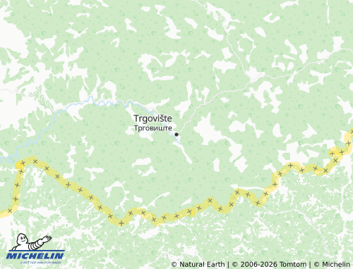 Mapa MICHELIN Trgovište - ViaMichelin