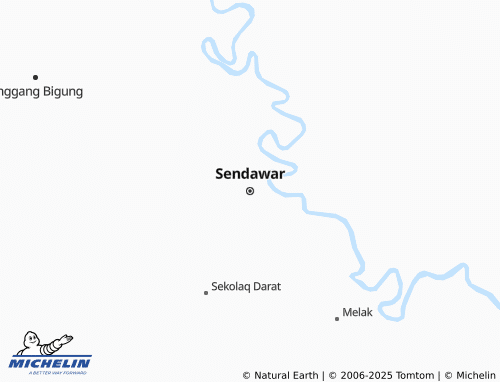MICHELIN Sendawar map - ViaMichelin