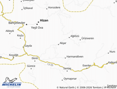 Mappa MICHELIN Akşar - ViaMichelin