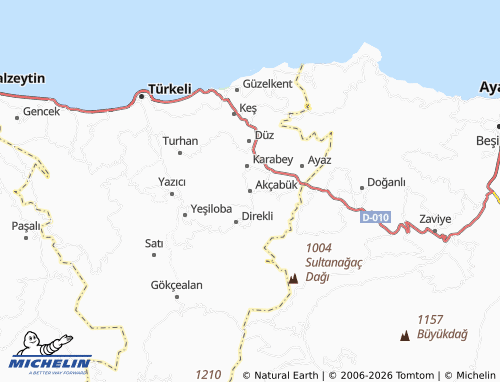Mappa MICHELIN Akçabük - ViaMichelin