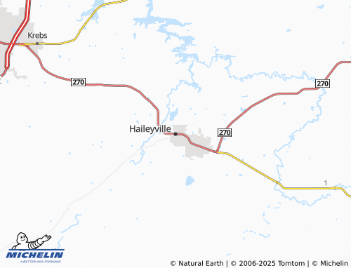 MICHELIN Haileyville map - ViaMichelin