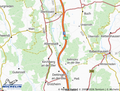 MICHELIN-Landkarte Altenstadt - ViaMichelin