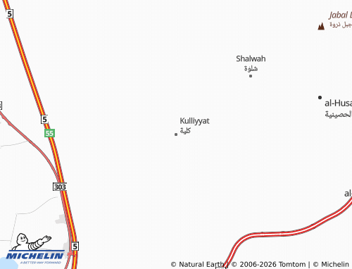 Carte MICHELIN Kulliyyat - ViaMichelin