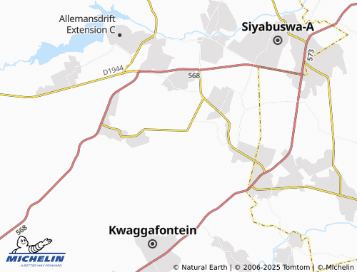MICHELIN Pieterskraal B map - ViaMichelin