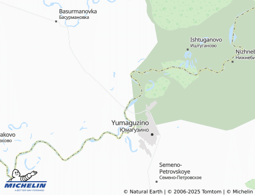 MICHELIN Aknazarovo map - ViaMichelin