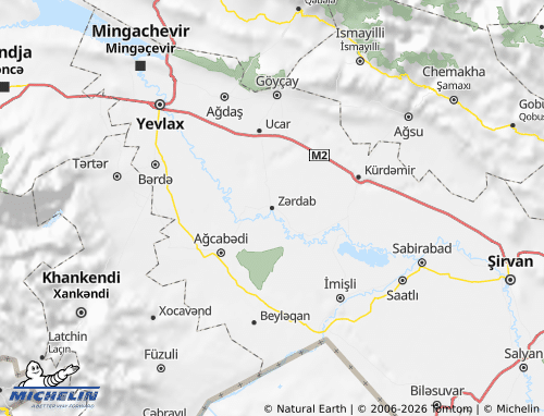 MICHELIN-Landkarte Zərdab - ViaMichelin