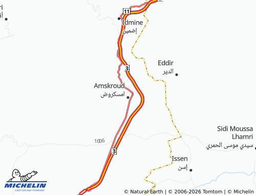 MICHELIN Amsikroud map - ViaMichelin
