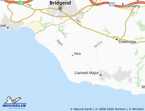 MICHELIN Wick map - ViaMichelin