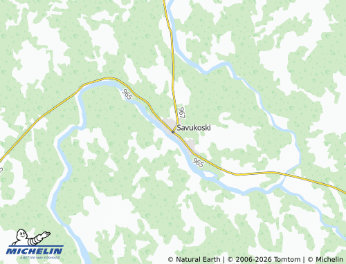 MICHELIN-Landkarte Savukoski - ViaMichelin