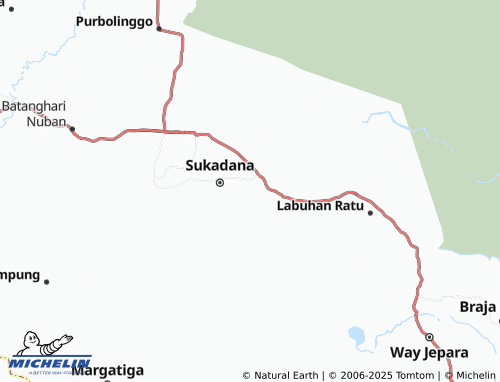 MICHELIN Sukadana Tengah map - ViaMichelin