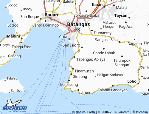 MICHELIN Tabangao Aplaya map - ViaMichelin