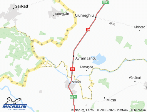 MICHELIN Avram Iancu map - ViaMichelin
