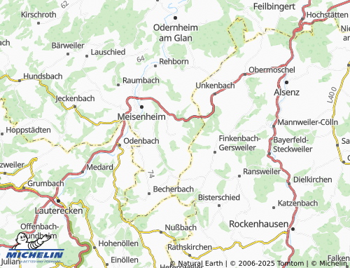 MICHELIN-Landkarte Schmittweiler - ViaMichelin
