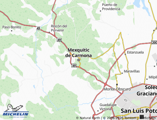 Mapa MICHELIN Mexquitic de Carmona - ViaMichelin