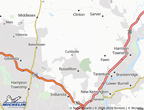 Carte MICHELIN Curtisville - ViaMichelin