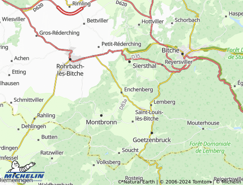 MICHELIN-Landkarte Enchenberg - ViaMichelin