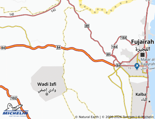 MICHELIN Wadi Mdouk map - ViaMichelin
