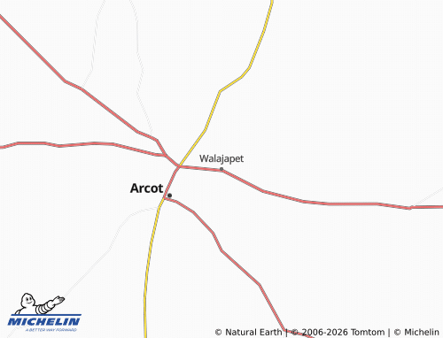 MICHELIN Walajapet map - ViaMichelin