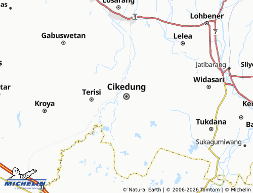 MICHELIN Cikedung map - ViaMichelin