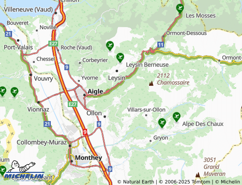 Carte MICHELIN Salins - ViaMichelin