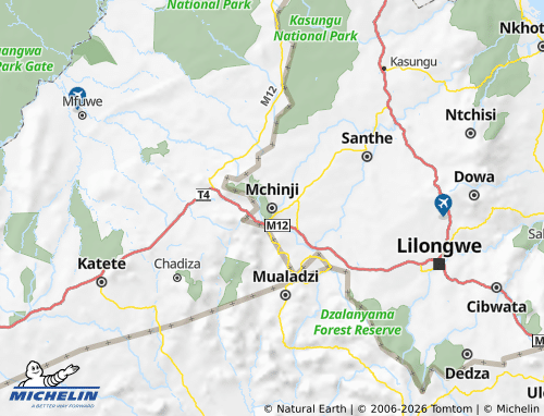 MICHELIN Mchinji map - ViaMichelin