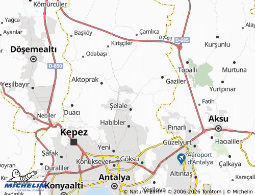 MICHELIN Demirel map - ViaMichelin