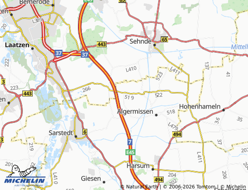 MICHELIN Bledeln map - ViaMichelin