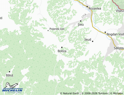 Carte MICHELIN Botiza - ViaMichelin