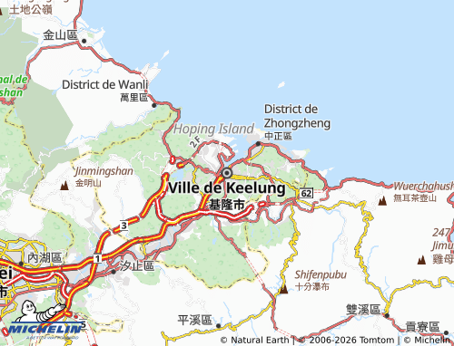 Mapa MICHELIN Keelung - ViaMichelin