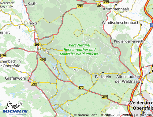 MICHELIN-Landkarte Pfaffenreuth - ViaMichelin