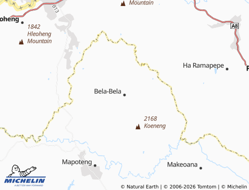 Carte MICHELIN Bela-Bela - ViaMichelin