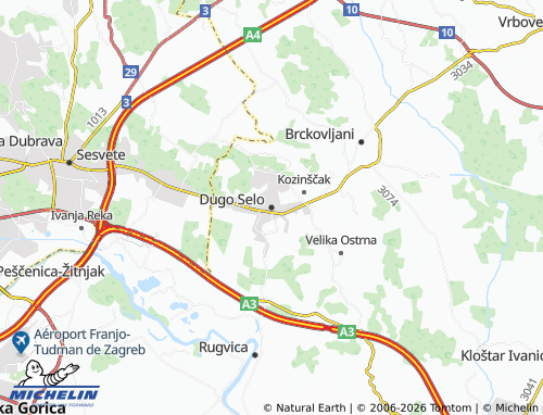 Mapa MICHELIN Dugo Selo - ViaMichelin