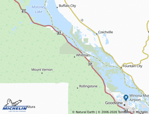 Mappa MICHELIN Whitman - ViaMichelin