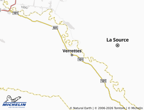 MICHELIN Verrettes map - ViaMichelin