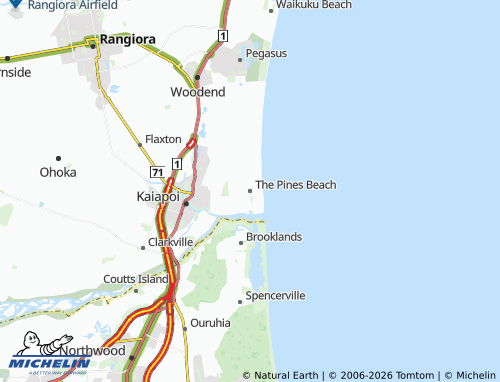 Mapa MICHELIN The Pines Beach - ViaMichelin