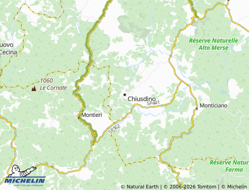 MICHELIN Chiusdino map - ViaMichelin