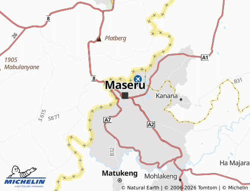 MICHELIN-Landkarte Maseru - ViaMichelin