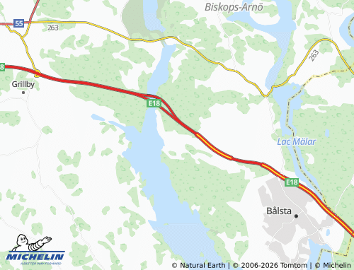 Mapa MICHELIN Krägga - ViaMichelin