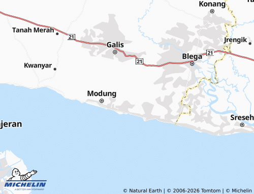 Carte MICHELIN Patengteng - ViaMichelin