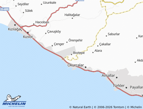 MICHELIN Boztepe map - ViaMichelin