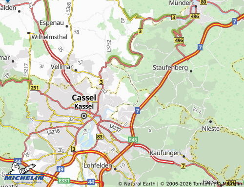 MICHELIN Wolfsanger map - ViaMichelin