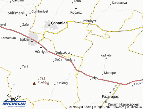 MICHELIN Selçuklu map - ViaMichelin