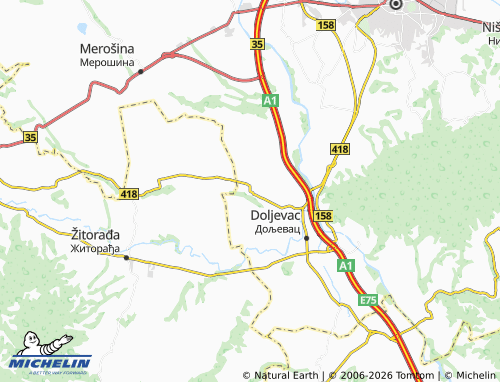 Mapa MICHELIN Mekiš - ViaMichelin